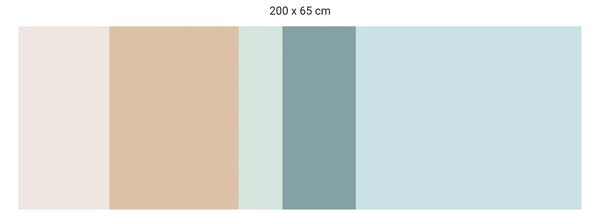 FUGU Ochrana za postel - barevná paleta FBK-11 Varianta ochrany zdi: Delší strana postele 200x65 cm