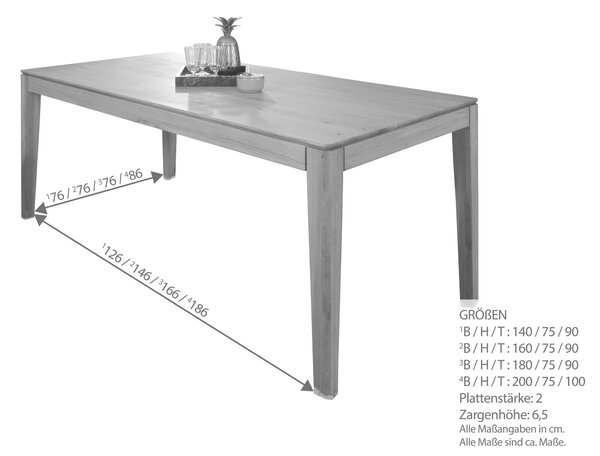 JÍDELNÍ STŮL, hnědá, 140-225/90/75 cm P & B - Jídelní stoly, Online Only