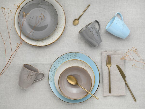 KOMBINOVANÁ SOUPRAVA, 16dílné, kamenina Creatable - Online Only nádobí, Online Only