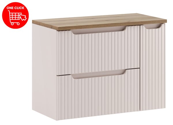 Comad Set koupelnového nábytku Nova Cashmere 80 kašmír mat (3 kusy nábytku)