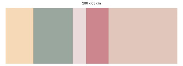 FUGU Ochrana zdi za postel - barevná paleta FBK-12 Varianta ochrany zdi: Delší strana postele 200x65 cm