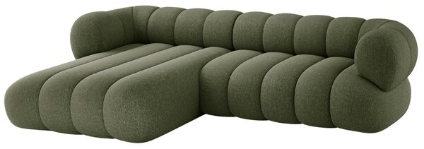-25 % Dny MOMENTI– Cosmopolitan Design Zelená rohová pohovka Koge 270 cm, levá