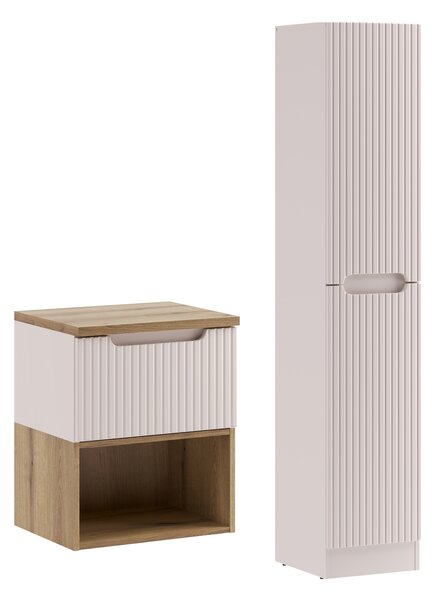Comad Set koupelnového nábytku Nova Cashmere 50 kašmír mat 2 (4 kusy nábytku)