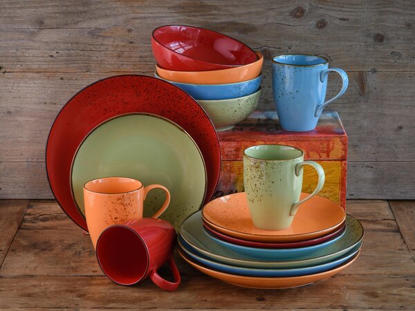 KOMBINOVANÁ SOUPRAVA, 16dílné, kamenina Creatable - Online Only nádobí, Online Only