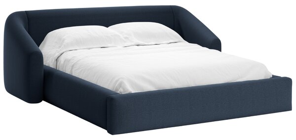 -25 % Dny MOMENTI– Cosmopolitan Design Modrá dvoulůžková postel Campi 160 x 200 cm s úložným prostorem
