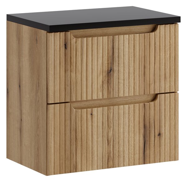 Comad Koupelnová skříňka pod deskové umyvadlo Nova Coast Evoke 60 dub coast evoke/černá mat