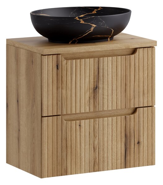 Comad Koupelnová skříňka s deskovým umyvadlem Nova Coast Evoke 60 dub coast evoke