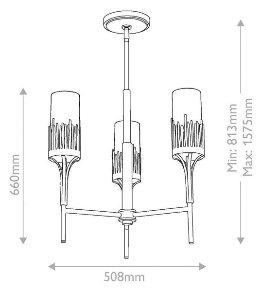 LUSTR, 81,3/50,8/50,8 cm Elstead Lighting - Online Only svítidla, Online Only