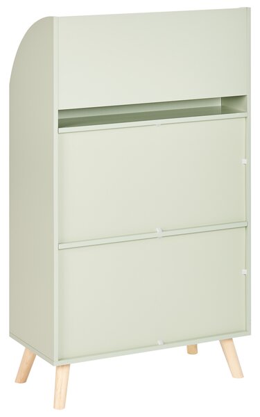 Knihovna se 3 policemi LILOET 102 cm Světle zelená