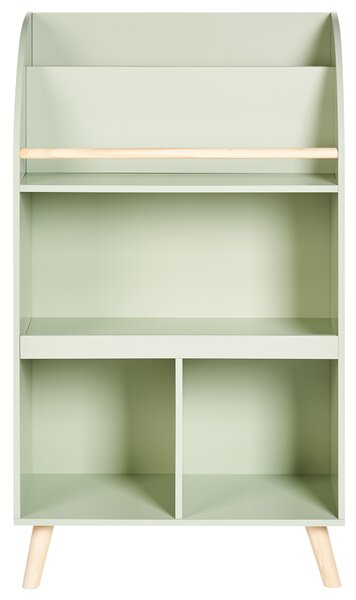 Knihovna se 3 policemi LILOET 102 cm Světle zelená