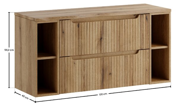 Comad Set koupelnového nábytku Nova Coast Evoke 120 dub coast evoke (4 kusy nábytku)