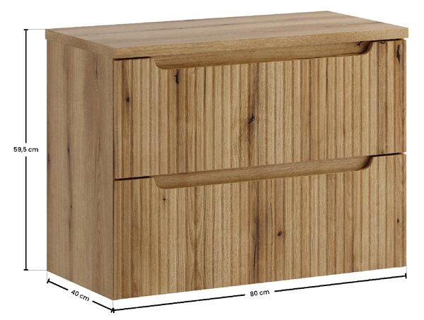 Comad Koupelnová skříňka pod deskové umyvadlo Nova Coast Evoke 80 dub coast evoke