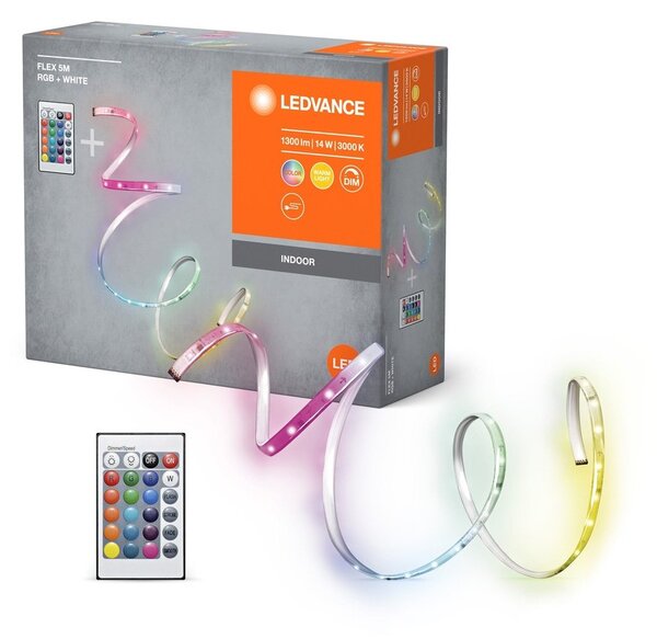 LED pásek 14 W + senzor a ovladač 5m, RGB + teplá bílá