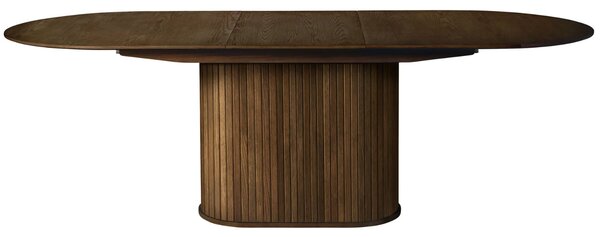 Unique Furniture Tmavý dubový rozkládací jídelní stůl Nola 180/230 x 95 cm