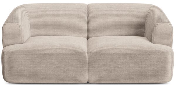 -25 % Dny MOMENTI– Cosmopolitan Design Béžová manšestrová dvoumístná pohovka Campi 180 cm