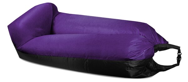 Aga Nafukovací vak LAZY BAG 230x70 cm Černý/Červený