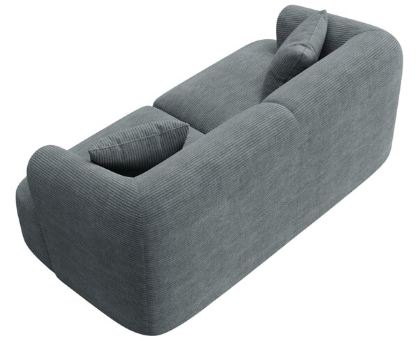-25 % Dny MOMENTI– Cosmopolitan Design Šedá manšestrová dvoumístná pohovka Campi 180 cm