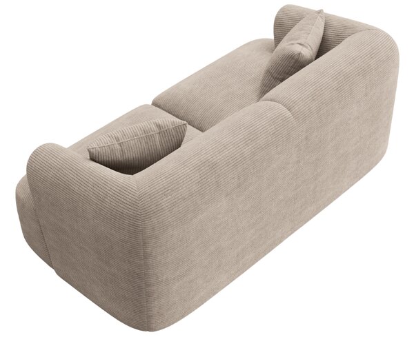 -25 % Dny MOMENTI– Cosmopolitan Design Béžová manšestrová dvoumístná pohovka Campi 180 cm