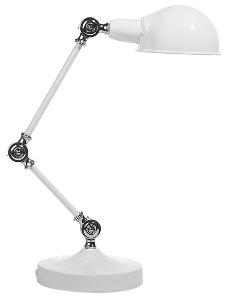Kovová stolní lampa bílá CABRIS