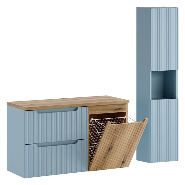 Comad Set koupelnového nábytku Nova Denim 100 denim/dub coast evoke (4 kusy nábytku)