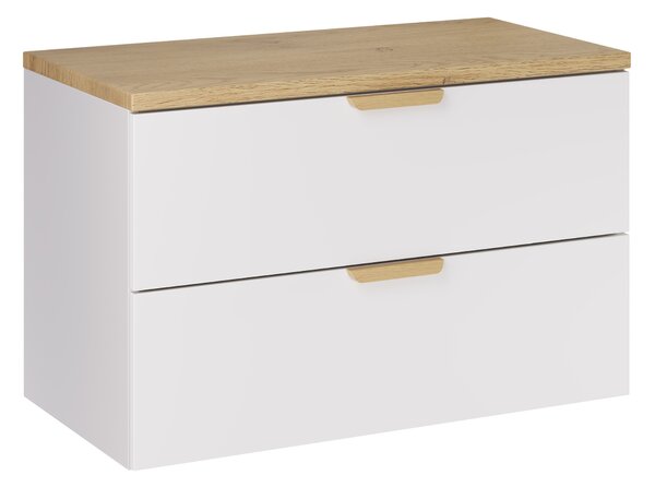 Comad Koupelnová skříňka pod deskové umyvadlo Aster White 80 bílá mat/dub cremona