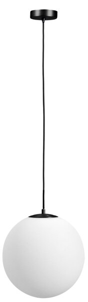 Kave Home Bílé skleněné závěsné světlo Brisia 30 cm
