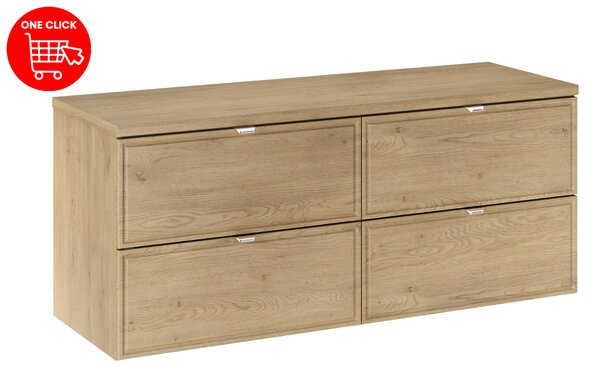 Comad Koupelnová dvojskříňka pod deskové umyvadlo Terra Cremona 120 dub cremona