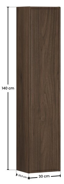 Comad Vysoká koupelnová skříňka Terra Villa 30 ořech villa