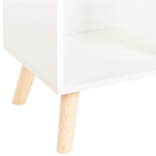 Knihovna se 3 policemi LILOET 102 cm Bílá
