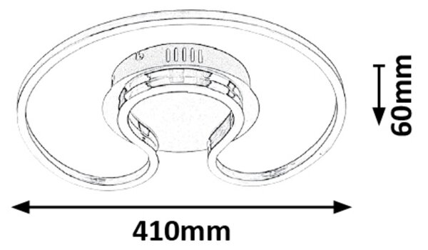 Melora | Designové stropní LED svítidlo - r-2189