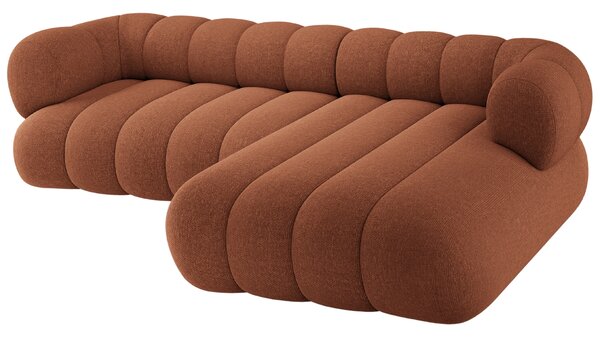 -25 % Dny MOMENTI– Cosmopolitan Design Terakotově oranžová rohová pohovka Koge 270 cm, pravá