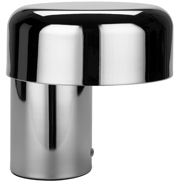 FEST Amsterdam Stříbrná kovová nabíjecí stolní LED lampa Scoop