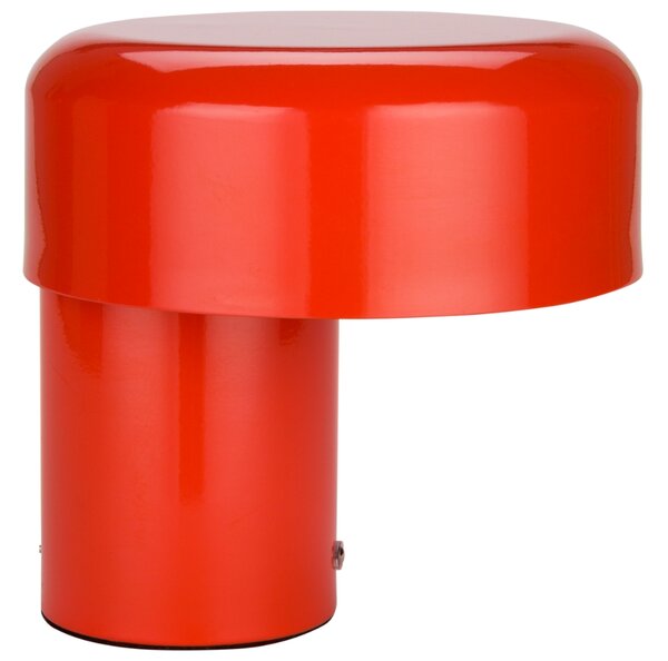 FEST Amsterdam Červená kovová nabíjecí stolní LED lampa Scoop