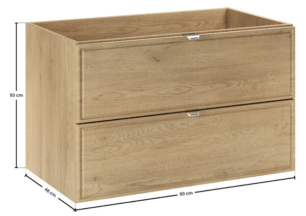 Comad Koupelnová skříňka pod umyvadlo Terra Cremona 80 cremona oak