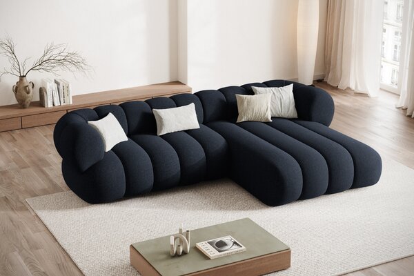-25 % Dny MOMENTI– Cosmopolitan Design Tmavě modrá rohová pohovka Koge 270 cm, pravá