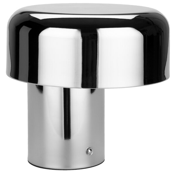 FEST Amsterdam Stříbrná kovová nabíjecí stolní LED lampa Scoop
