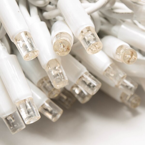 DECOLED LED světelný řetěz FLASH, 20 m, ledově bílá, 120 diod, IP67, bílý kabel, Easy Fix