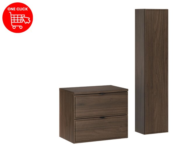 Comad Set koupelnového nábytku Terra Villa 60 ořech villa (3 kusy nábytku)