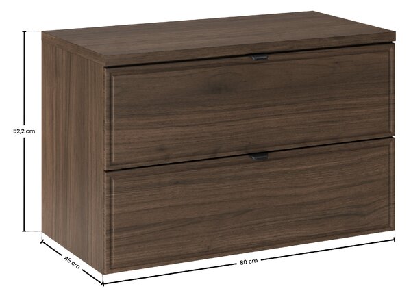 Comad Koupelnová skříňka pod deskové umyvadlo Terra Villa 80 walnut villa
