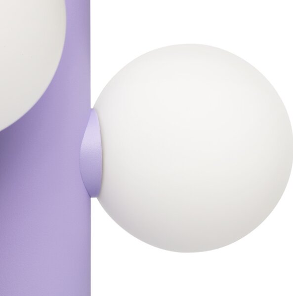 FEST Amsterdam Fialová kovová stojací lampa Kaktee 137 cm