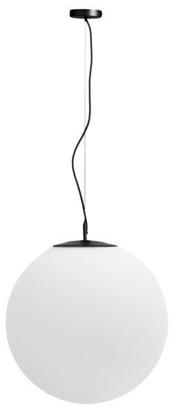Kave Home Bílé skleněné závěsné světlo Brisia 50 cm