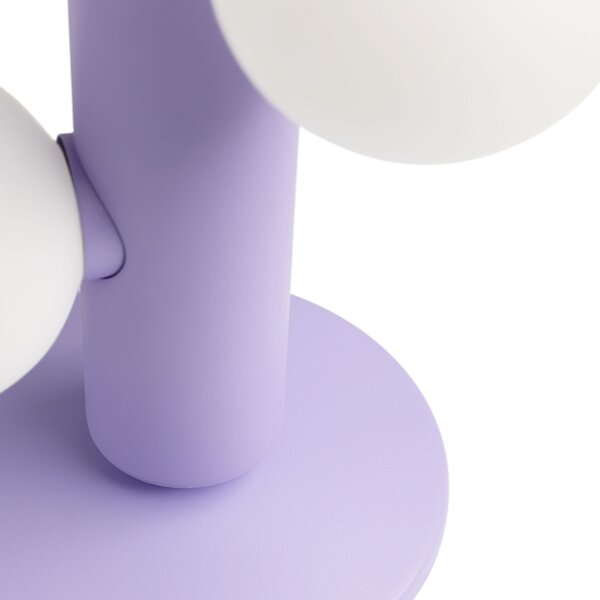 FEST Amsterdam Fialová kovová stolní lampa Kaktee