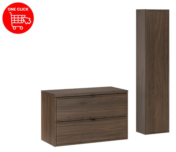 Comad Set koupelnového nábytku Terra Villa 80 ořech villa (3 kusy nábytku)