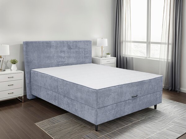 POSTEL BOXSPRING, tmavě šedá Hom`in - Manželské postele
