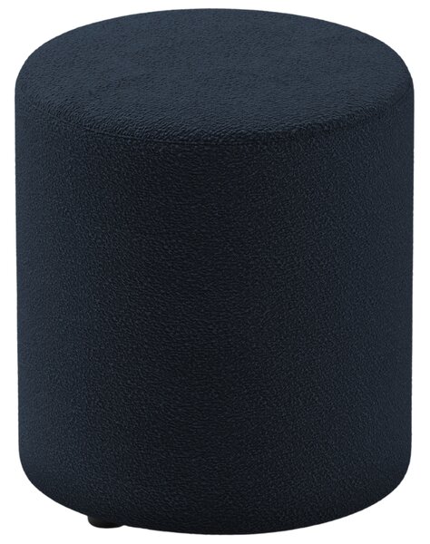 Micadoni Tmavě modrý bouclé taburet Dia 40 cm
