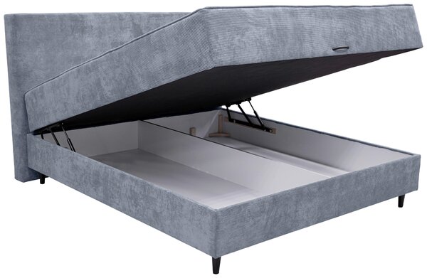 POSTEL BOXSPRING, tmavě šedá Hom`in - Manželské postele