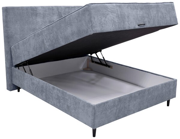 POSTEL BOXSPRING, tmavě šedá Hom`in - Postele s úložným prostorem
