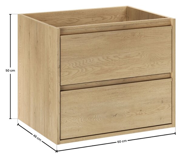 Comad Koupelnová skříňka pod umyvadlo Viola Cremona 60 cremona oak