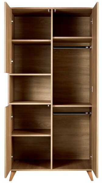 Skříň Quax Loft 190 x 96 cm s dřevěným dekorem