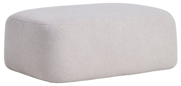 Kave Home Šedá bouclé podnožka Martina 123 x 85 cm